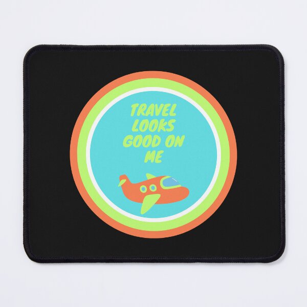 Item preview, Travel Looks Good on Me – Cute Colorful Airplane Travel Design designed and sold by Pororo23.