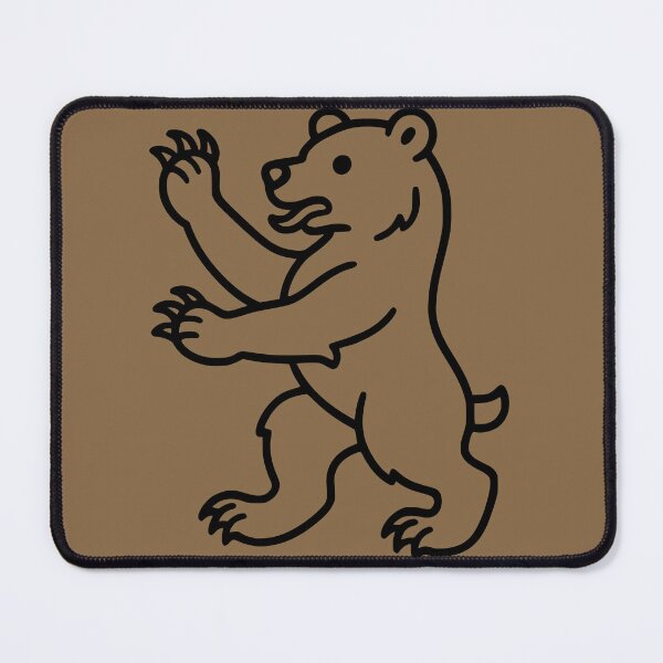 Item preview, Bear Rampant — Medieval Heraldic Sigil Fantasy Coat of Arms Bold Line Art designed and sold by Amplify-n-Co.