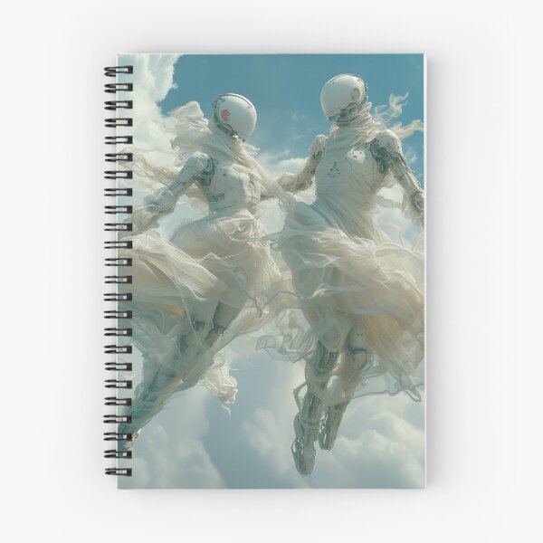 Item preview, Ethereal Robots in the Sky designed and sold by SpaceCadetGlow.