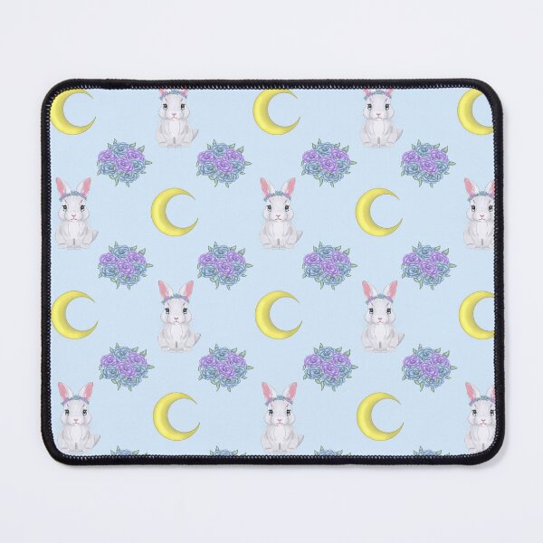 Item preview, Nova’s Moon – Floral Celestial Bunny Pattern designed and sold by Lunar Bunny - A Galaxy Of Services.