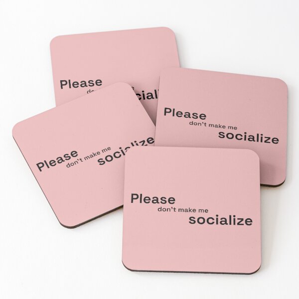 Item preview, Please Dont Make Me Socialize | Handwritten Introvert Quote designed and sold by Nikola Dio.