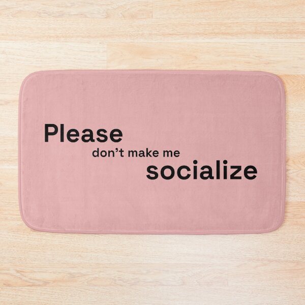 Item preview, Please Dont Make Me Socialize | Handwritten Introvert Quote designed and sold by Nikola Dio.
