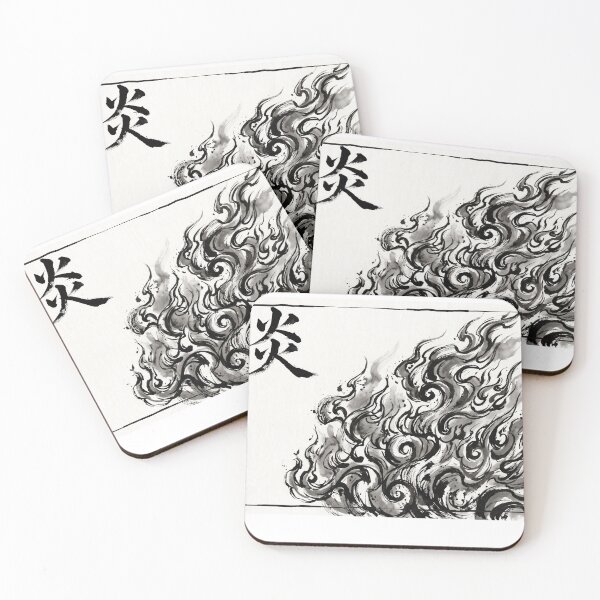 Item preview, Honoo Flame Kanji Sumi-e Art designed and sold by Kanjigraphy.