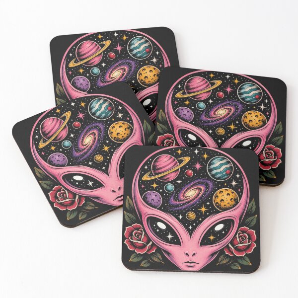 Item preview, Pink Alien Artwork designed and sold by Planetporridge.