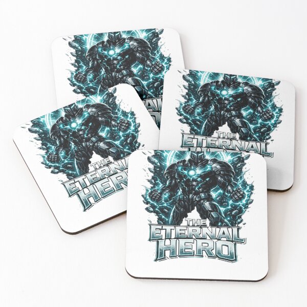 Item preview, The Eternal Hero Futuristic Cosmic Warrior Inspirational Design designed and sold by irfanshikh.