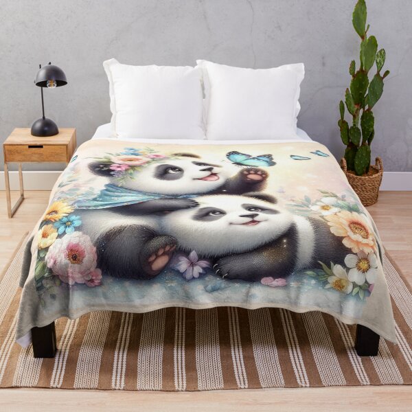 Item preview, Playful Pandas Chasing Butterflies designed and sold by J-CCreations.