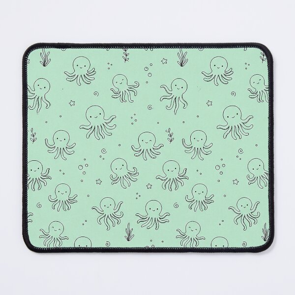 Item preview, Cute Octopus Mint Green Sea Life Seamless Pattern Design by MNS designed and sold by ashenlocs.