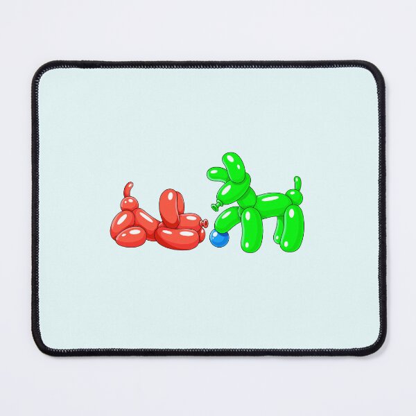 Item preview, Red & Green Balloon Dogs with Blue Ball designed and sold by DesgnsxGifts.
