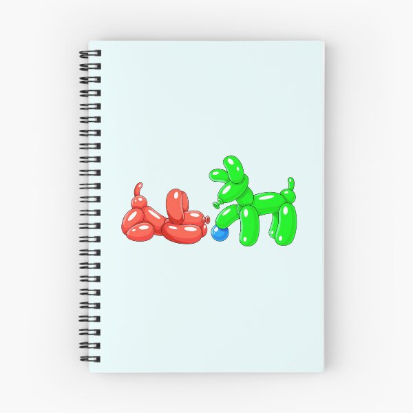 Item preview, Red & Green Balloon Dogs with Blue Ball designed and sold by DesgnsxGifts.