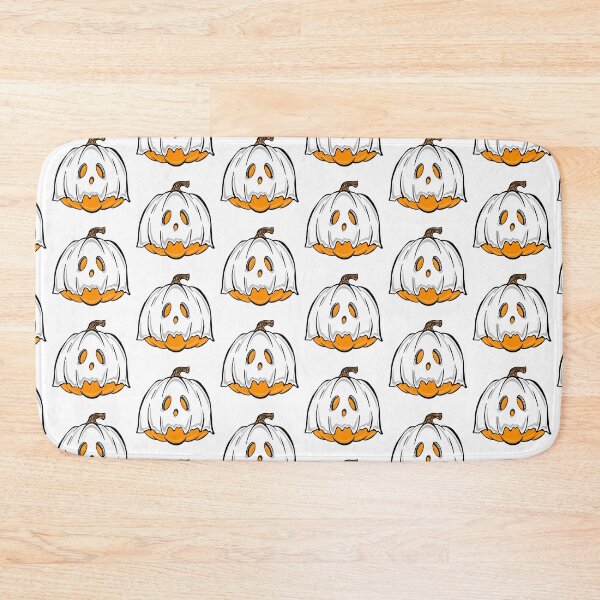 Item preview, Orange Pumpkin Ghost with white Background  designed and sold by missmann.