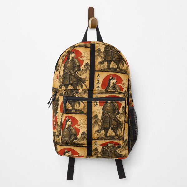 Item preview, funny Husky Warrior Japanese Samurai Halloween gift designed and sold by Amzkao.