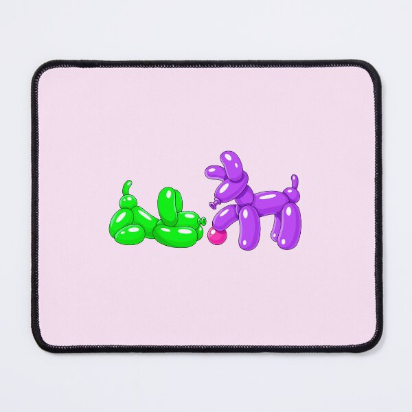 Item preview, Green & Purple Balloon Dogs with Pink Ball designed and sold by DesgnsxGifts.