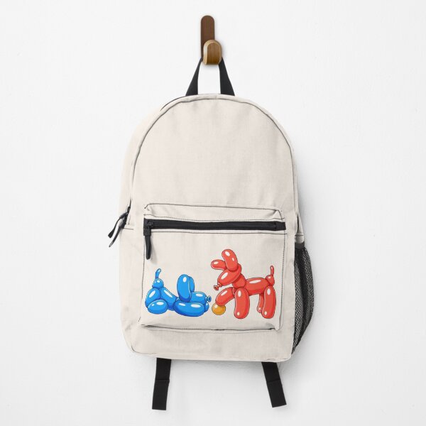 Item preview, Red & Blue Balloon Dogs with Orange Ball designed and sold by DesgnsxGifts.
