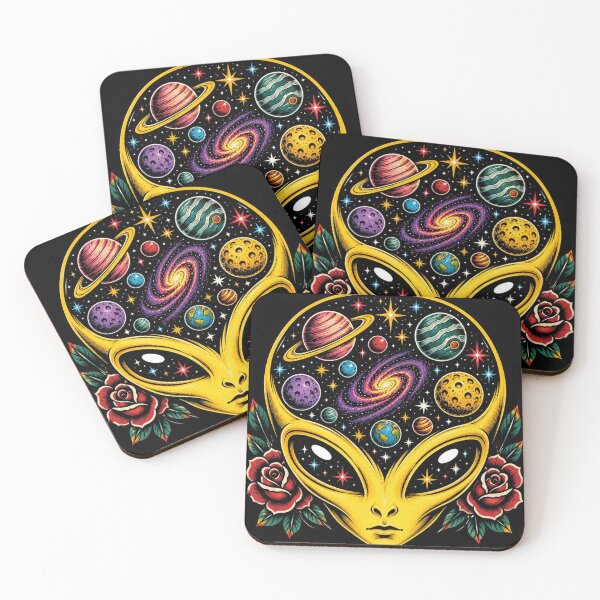 Item preview, Yellow Alien Artwork designed and sold by Planetporridge.