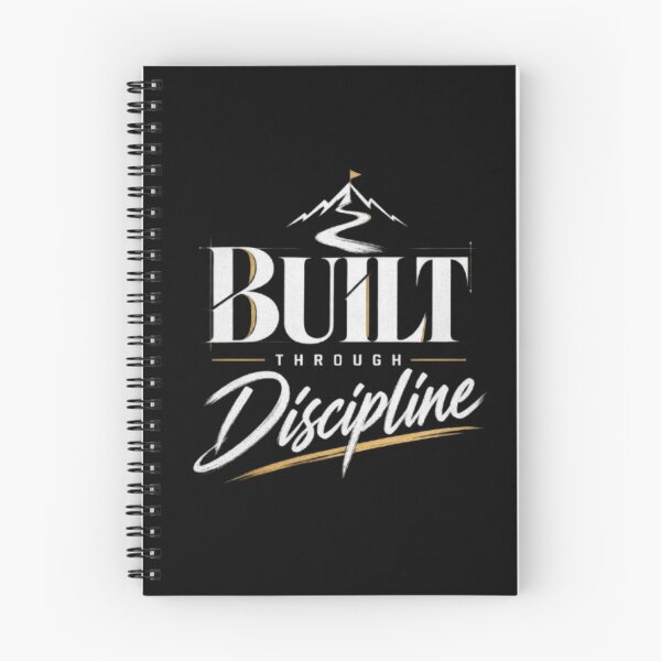Item preview, Built Through Discipline  Motivational Strength Typography designed and sold by v6ziix.