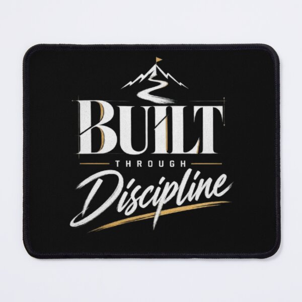 Item preview, Built Through Discipline  Motivational Strength Typography designed and sold by v6ziix.