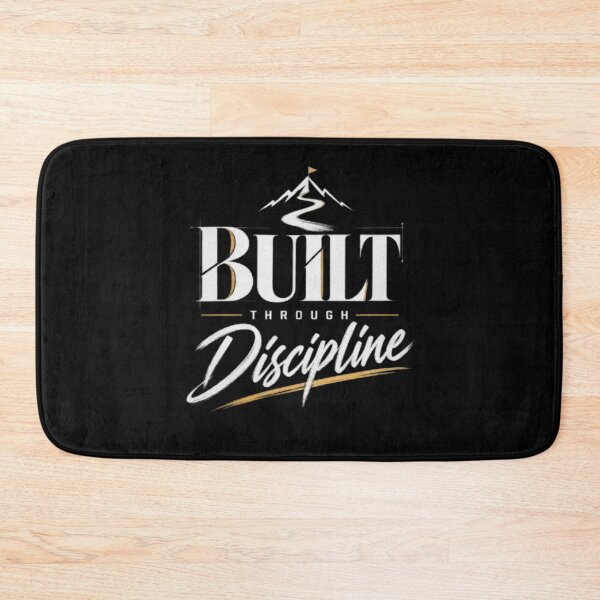 Item preview, Built Through Discipline  Motivational Strength Typography designed and sold by v6ziix.