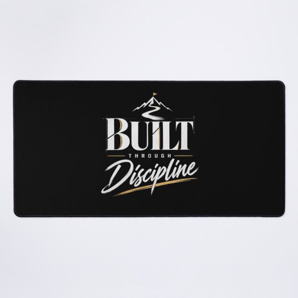 Item preview, Built Through Discipline Motivational Strength Typography designed and sold by v6ziix.