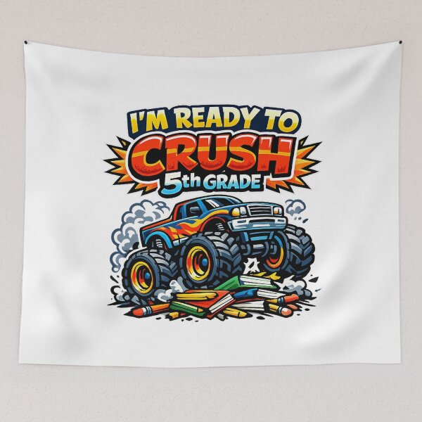 Item preview, I'm Ready to Crush 5th Grade - Monster Truck - Back to School designed and sold by SON SON.