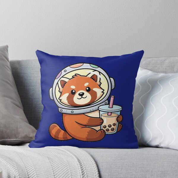 Item preview, Główny: Space Red Panda Boba Tea - Cute Astronaut Animal designed and sold by Dabis26.