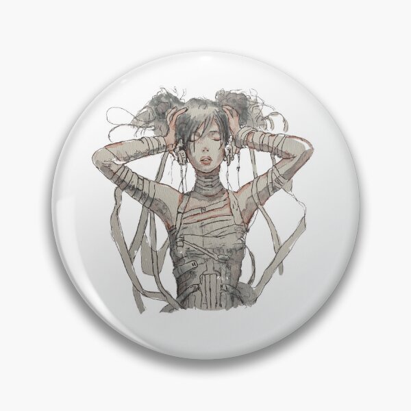 Item preview, Bandaged Woman With Flowing Ribbons And Closed Eyes designed and sold by EmptyForest.