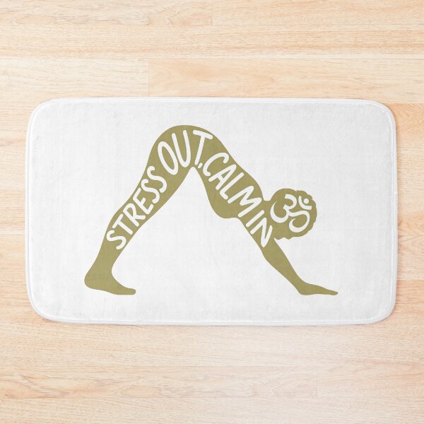 Item preview, Stress Out Calm in Dog Yoga Silhouette for Mindful Living designed and sold by 108stillness.