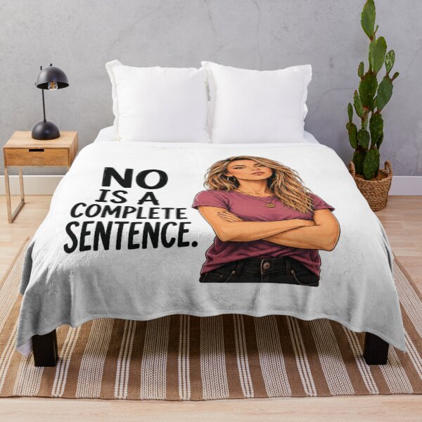 Item preview, No Is a Complete Sentence designed and sold by AbstractAnom.