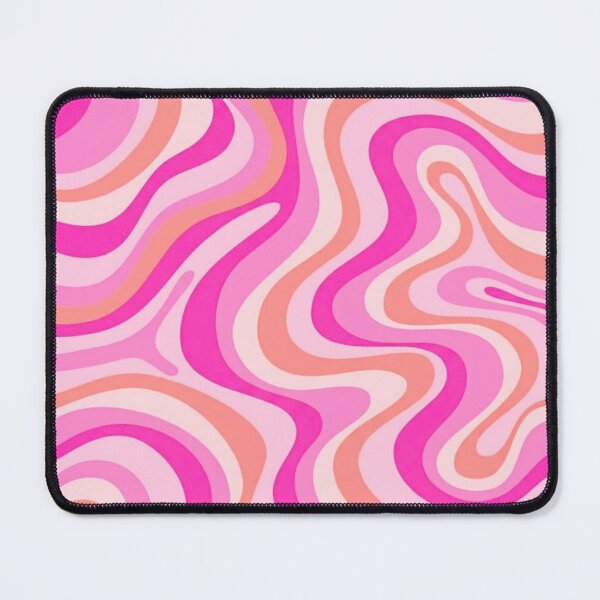 Item preview, Liquid Swirl Retro Abstract in pinks and peach tones, Light Blush, Cream, and White designed and sold by Differenceee.