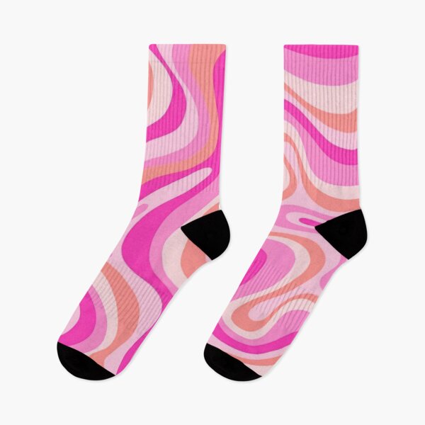Item preview, Liquid Swirl Retro Abstract in pinks and peach tones, Light Blush, Cream, and White designed and sold by Differenceee.