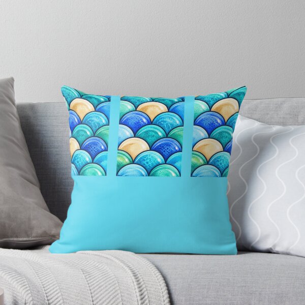 Item preview, Underwater Aqua Scale Pattern designed and sold by annenambiro.