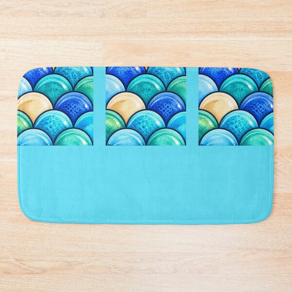 Item preview, Underwater Aqua Scale Pattern designed and sold by annenambiro.