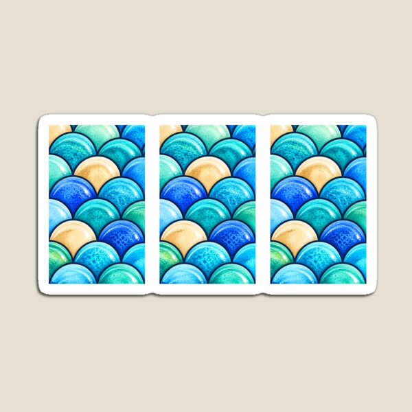 Item preview, Underwater Aqua Scale Pattern designed and sold by annenambiro.