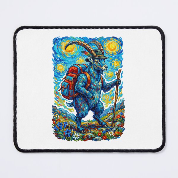 Item preview, Starry Night Goat Hiker designed and sold by TeeARTHY.