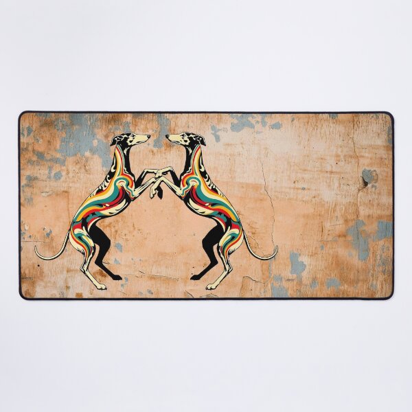 Item preview, GALOGO - Street Variations - Two Galgos Street Art No. 3 designed and sold by GALOGO – Art for Sighthounds & Animal Welfare.