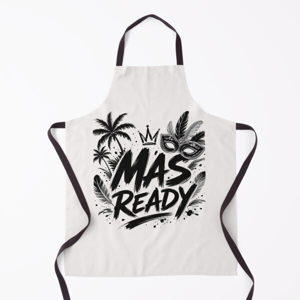 Item preview, Mas Ready Caribbean Carnival Black Typography Shirt designed and sold by GiftLore Studio.