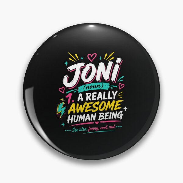 Item preview, Joni Is Awesome Colorful designed and sold by TrendyThreadsCo.