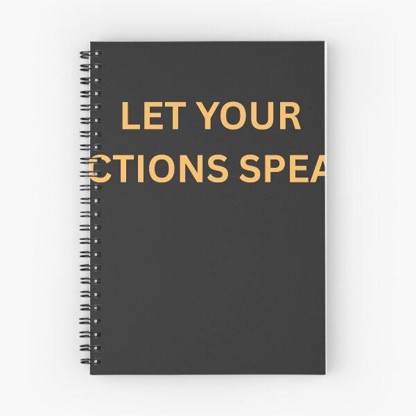 Item preview, Let Your Actions Speak | Motivational T-Shirt designed and sold by MiniMuArt.