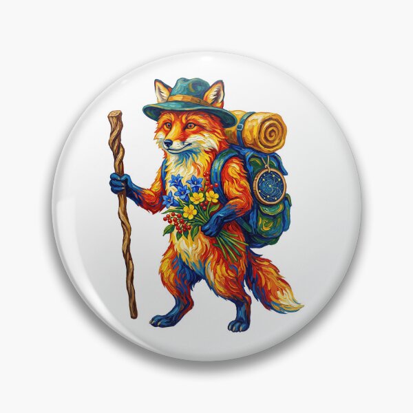 Item preview, Hiking Fox Woodland Nomad designed and sold by TeeARTHY.