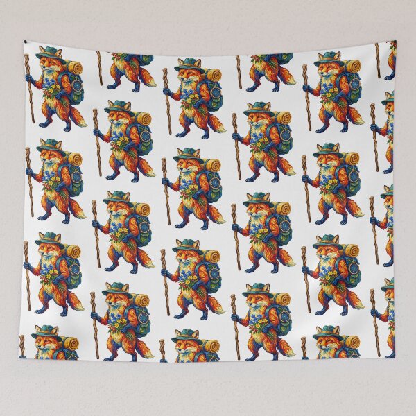 Item preview, Hiking Fox Woodland Nomad designed and sold by TeeARTHY.