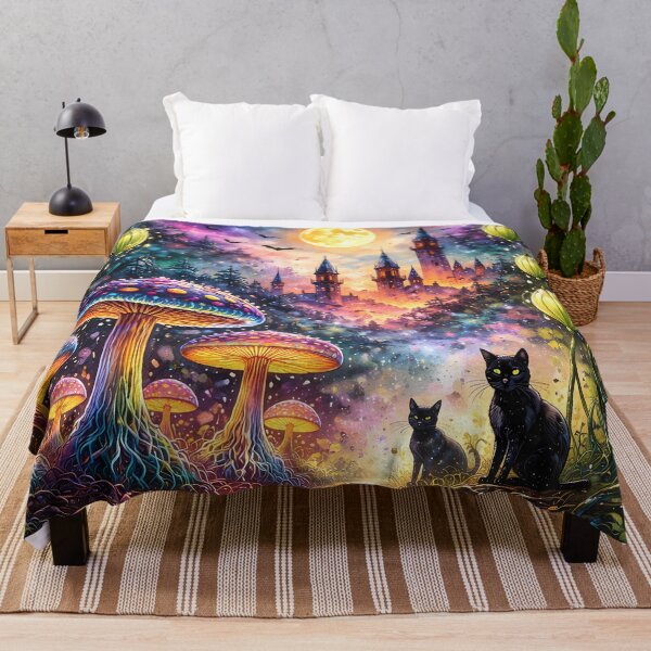 Item preview, Enchanted Forest with Cats designed and sold by cuprum.