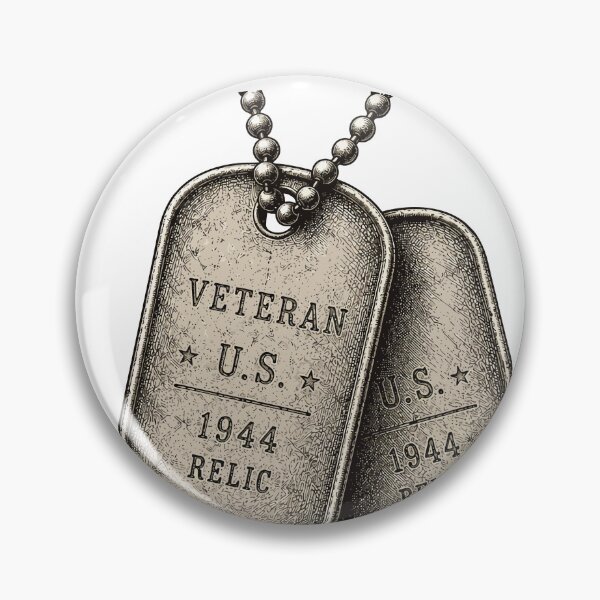 Item preview, Veterans Relic Dog Tags Vintage Military Engraving designed and sold by Mikoff04-arts.