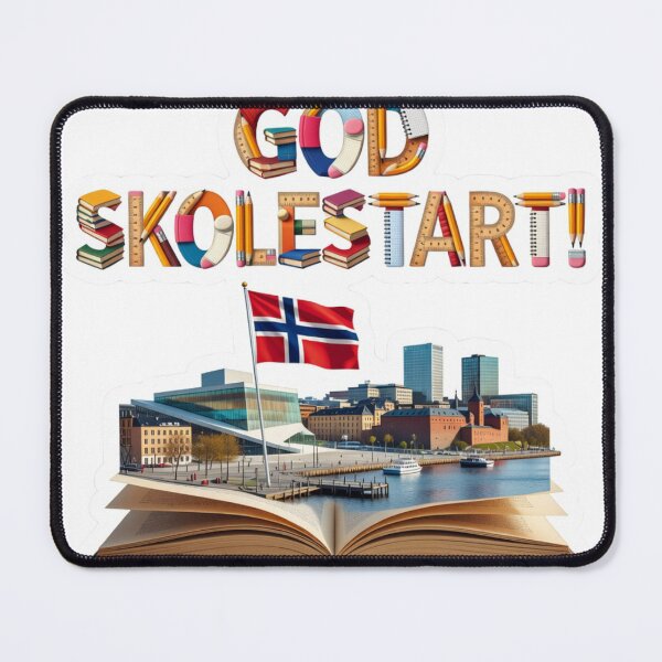 Item preview, Norway School Start Oslo Travel Sticker designed and sold by Imaginarium of Chaos falcon88 .