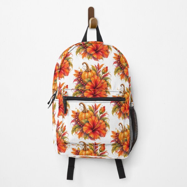 Item preview, Pumpkin Hibiscus | Halloween Tropical Watercolor designed and sold by Nolmo.