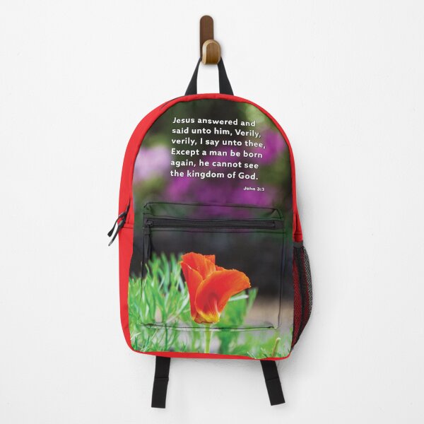 Item preview, John 3:3 Born Again - Poppies Photograph designed and sold by InsprtnlArtbyDP.