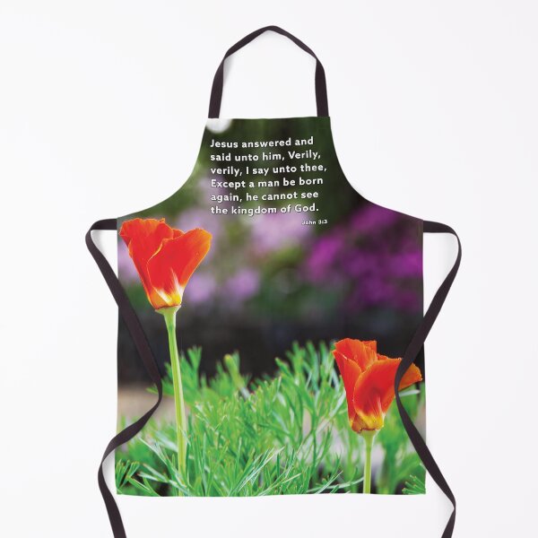 Item preview, John 3:3 Born Again - Poppies Photograph designed and sold by InsprtnlArtbyDP.