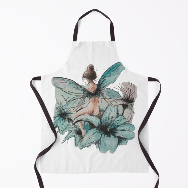 Item preview, Blue Winged Fairy Sitting Among Delicate Flowers designed and sold by EmptyForest.
