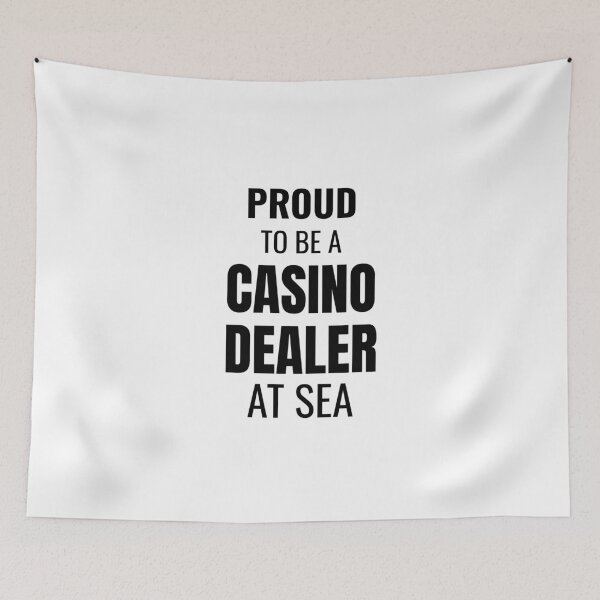 Item preview, Proud to be a Casino Dealer at Sea (Black) designed and sold by ShipCrewNation.