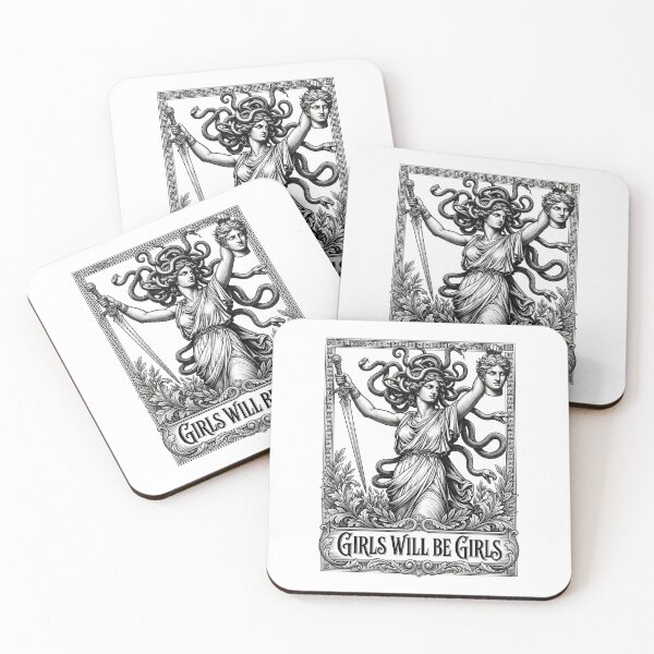 Item preview, Medusa Feminist Girls Will Be Girl designed and sold by TeeARTHY.