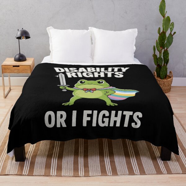 Item preview, Disability Rights Or I Fights Frog Meme designed and sold by a-turner-paint.