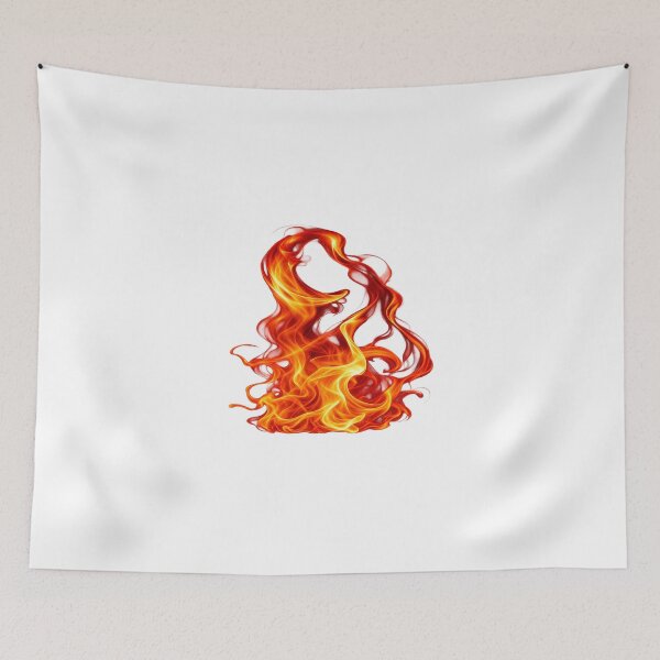 Item preview, Fiery Abstract Flame Glowing Fire Art Red Orange Design designed and sold by Prince Tripathi .